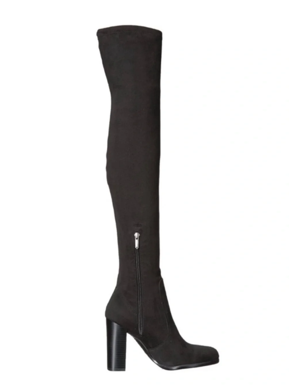 Sam Edelman Black Suede Over The Knee High Heel Vena 2 Boots Size 10